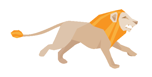 Gif animé lion court